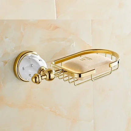 New Golden Finish Brass Flexible Soap Basket /Soap Dish/Soap Holder /Bathroom Accessories,Bathroom Furniture Toilet Vanity 5205