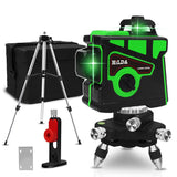 12 Lines 3D Green Laser Level Horizontal And Vertical Cross Lines Indoors and Outdoors