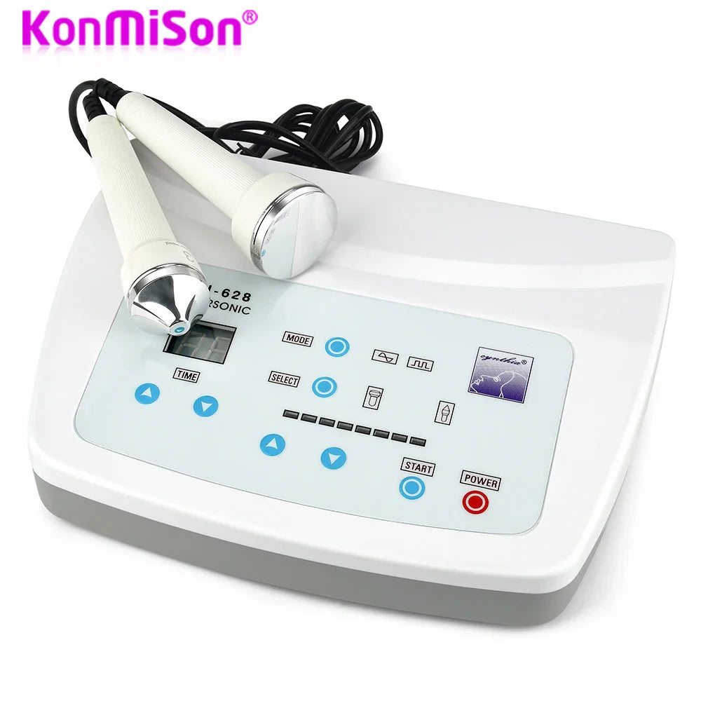 2 IN 1 Ultrasonic Skin Care Beauty Machine High Frequency Lifting Face Skin Massage Anti Aging Acne Remove Wrinkle Facial Spa