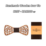 Mahoosive New Floral Wood Bow Ties for Men Bowtie Hollow Butterflies Wedding suit wooden bowtie Shirt krawatte Bowknots Slim tie