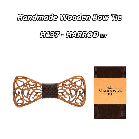 Mahoosive New Floral Wood Bow Ties for Men Bowtie Hollow Butterflies Wedding suit wooden bowtie Shirt krawatte Bowknots Slim tie