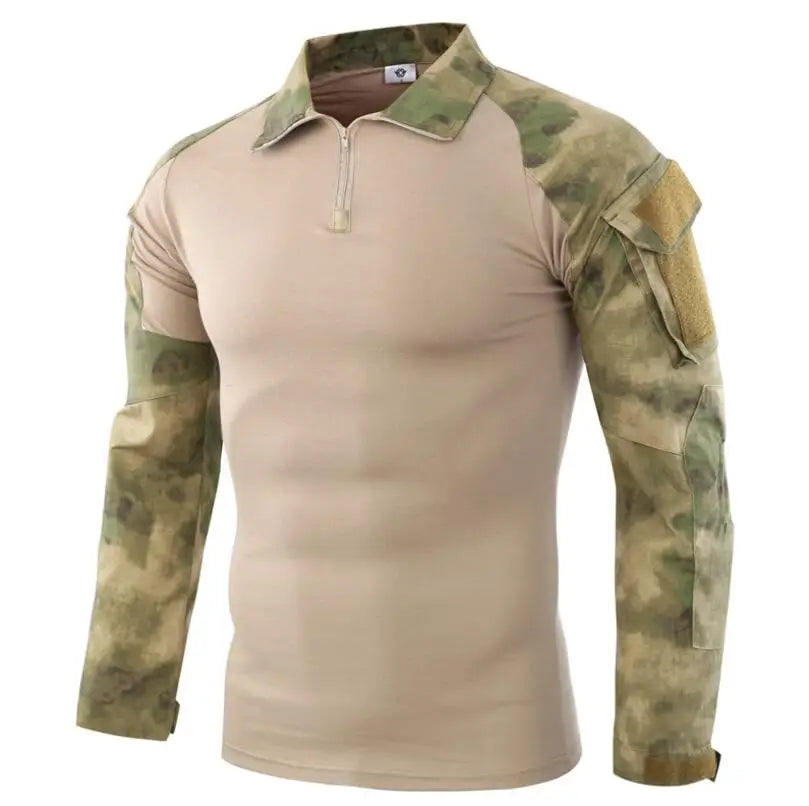 US Army Tactical Military Uniform Airsoft  Camouflage Combat-Proven Shirts Rapid Assault Long Sleeve Shirt Battle Strike