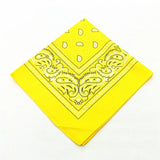 12pcs Polyester Cotton Cashew Flower Hip-hop Bandanas For Women Pocket Square Head Neck Scarf Wristband Handkerchief Men