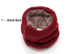 Female Warm Cashmere Tube Scarf Children Knitted Cowl Neck Shawls Wraps Scarves Men Women Winter Scarf Wool Collar Neck Warmer