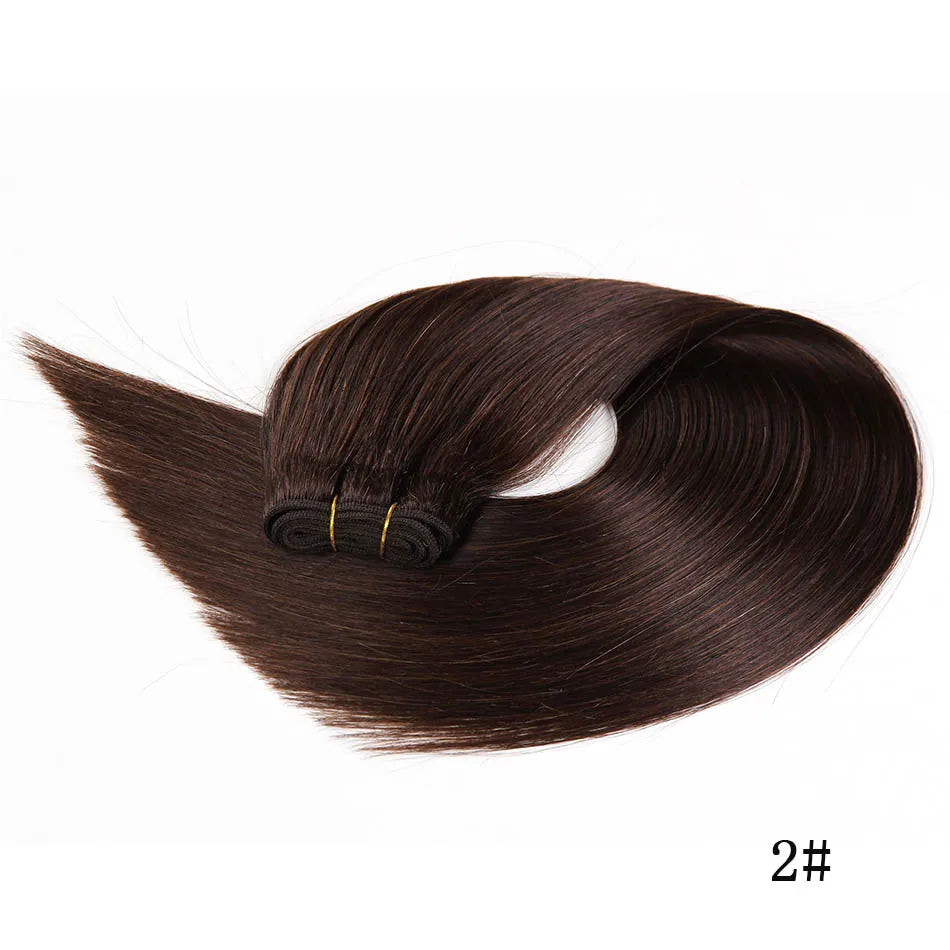 Straight Blonde Human Hair Weave Brazilian Remy Human Hair Weft Extensions 18-28" Highlight Ombre Human Hair Weft #613