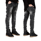 Men Skinny Jeans Biker Jeans Strech Jeans For Men Y2101