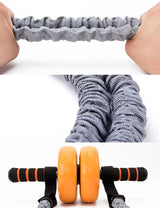 Fitness Abdominal Wheel Roller Crossfit Resistance Band Ropes AB Exercise Abs Trainer Elastic Tube Gym Exercise Gym Equipment