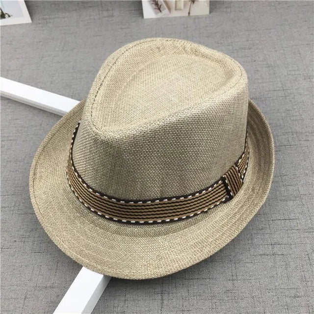 2019 Straw Cap Baby Hats Children Jazz Cap Bucket Hat Sun Cap Summer Hat For Girls Boys Panama Hat Photography Props