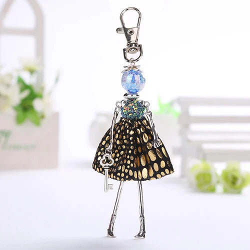 YLWHJJ brand Doll Handmade Cute charm keychain for Women Car Pendant Girls fashion Jewelry Bag key chains Accessories key ring