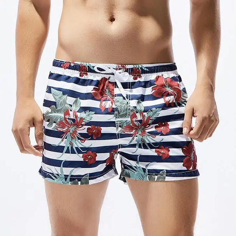 Men's Printed Board Shorts Quick Dry Beach Shorts Swim Trunks Male Bikini Swimwear Surfing Shorts Short De Bain Homme Banadore