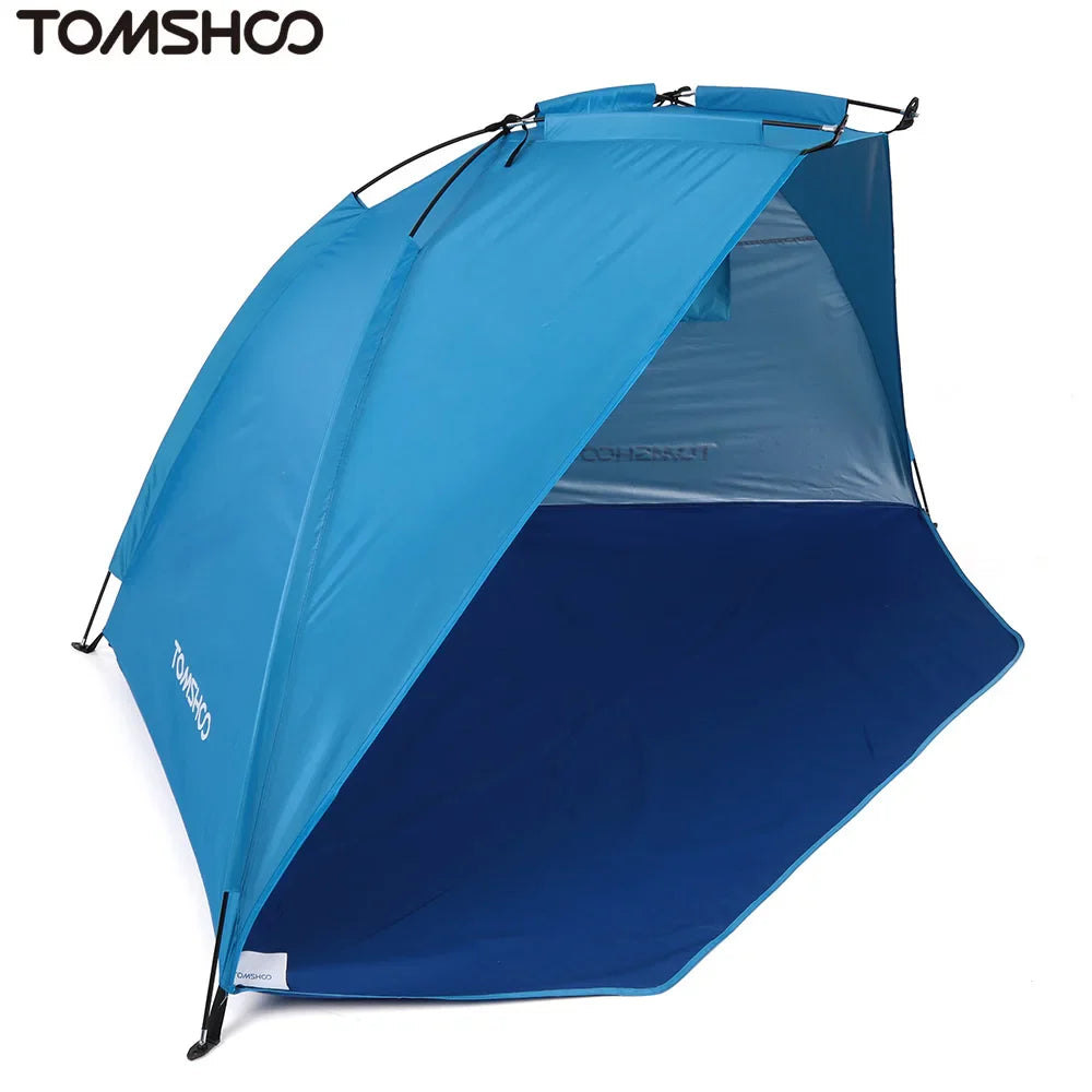 2 Persons Camping Tent Single Layer Outdoor Tent Anti UV Beach Tents Sun Shelters Awning Shade for Fishing Picnic Park