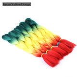 Luxury ForBraiding 3pcs bulk buy Henlon 24inch 60cm Folded Two Three Tone Color Ombre Braiding Synthetic Jumbo Braids