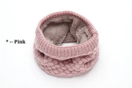 Female Warm Cashmere Tube Scarf Children Knitted Cowl Neck Shawls Wraps Scarves Men Women Winter Scarf Wool Collar Neck Warmer