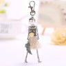 YLWHJJ brand Doll Handmade Cute charm keychain for Women Car Pendant Girls fashion Jewelry Bag key chains Accessories key ring