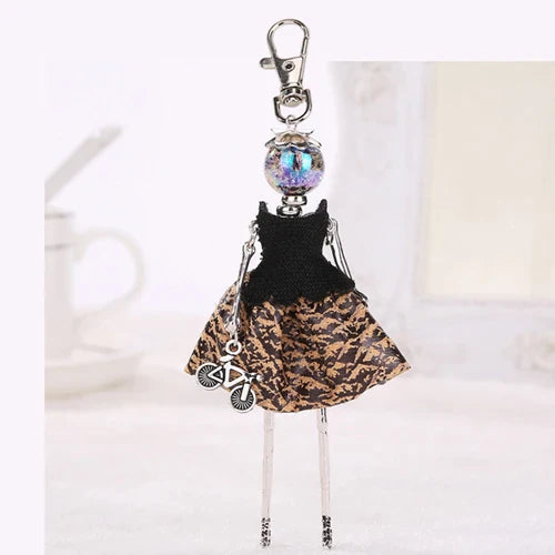 YLWHJJ brand Doll Handmade Cute charm keychain for Women Car Pendant Girls fashion Jewelry Bag key chains Accessories key ring