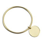 Fashion Bracelet Bracelet & Bangle Laser Logo/Name Round Charm Pendant Gold Color France Style Jewelry