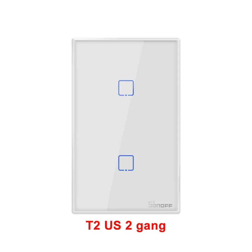 SONOFF TX US Wall Smart Switch 433Mhz RF Remote Control Wi-Fi Touch Switch via eWeLink APP Works With Alexa Google Home