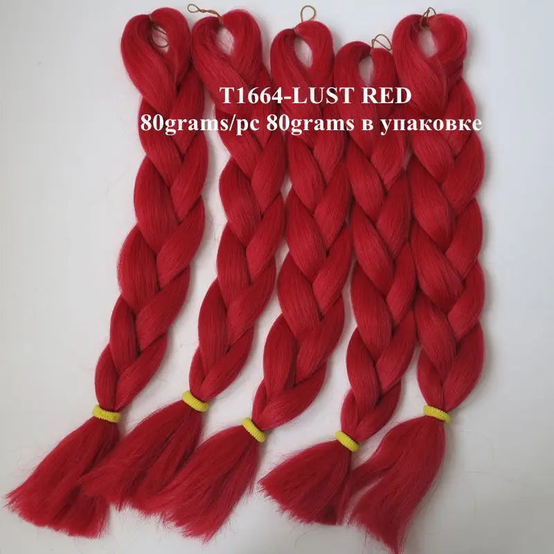 Luxury ForBraiding 3pcs bulk buy Henlon 24inch 60cm Folded Two Three Tone Color Ombre Braiding Synthetic Jumbo Braids