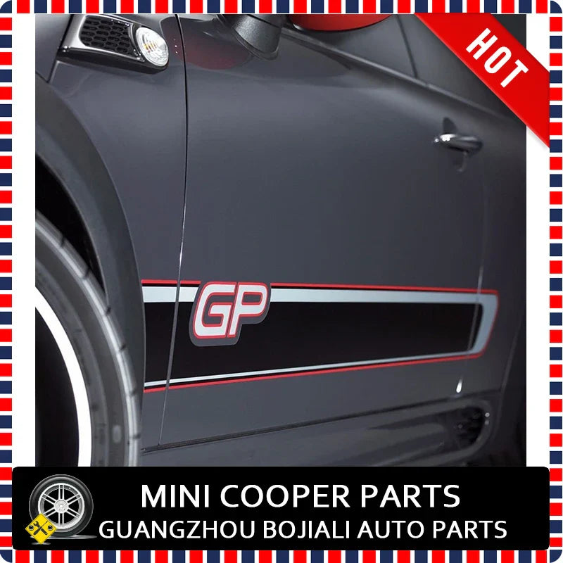 Brand new Oracal Style Car Body Sticker GP Pattern for mini cooper F56 R55 R56 R57 R58 R59 F54 F55 F57 (2 Pcs/ Set )