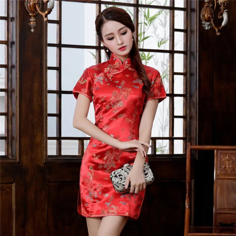 Plus Size 3XL 4XL 5XL 6XL Chinese Qipao Classic Women Satin Cheongsam Oriental Bride Wedding Dresses 2021 New Evening Party Gown