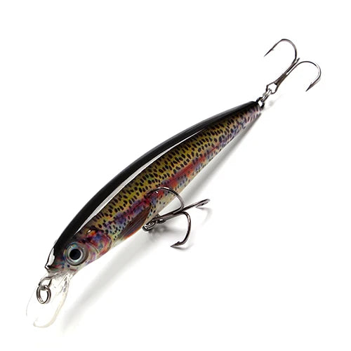 FTK Fishing Lure 1 pc  Bass Lure 100mm/12g Floating Hook Accessories Sinking Wobblers Hard Lure 3D Eye Fishlike Slow Floater HF