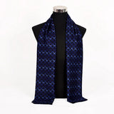 [BYSIFA] Men Silk Scarf Neck Scarf Fall Winter Male Long Scarves Fashion Houndstooth Business Scarf Cravat 170*30cm