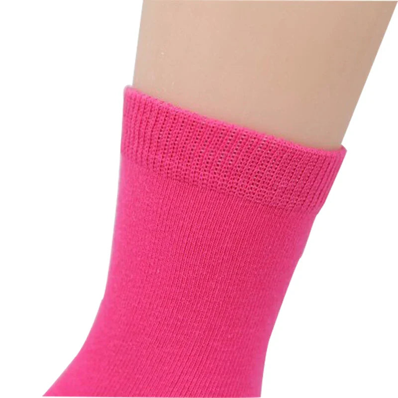 20 Pieces=10 Pairs Children Socks Spring&Autumn Cotton High Quality Candy Colors Girls Socks With Boys Socks 1-9 Year Kids Socks