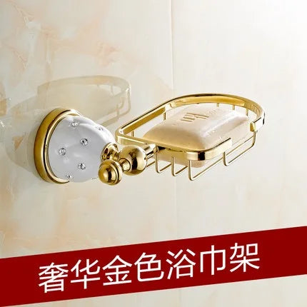 New Golden Finish Brass Flexible Soap Basket /Soap Dish/Soap Holder /Bathroom Accessories,Bathroom Furniture Toilet Vanity 5205