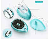 Portable Electric Hair Ionic Brush Hair Straightener Brush Negative ion comb Anti-static Massage Mini Straight Hair comb