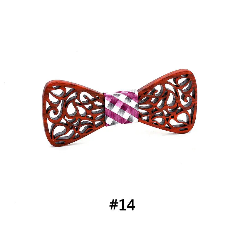 New arrival Fashion Apparel Accessories Ties Boys Wooden Bow ties Kids Children Bowties Butterfly Cravat Wood tie