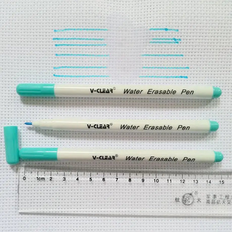 VCLEAR Water Soluble Pen White Color 3 Pcs Wasable Ink Textile Leather Erasable Marking Pen Fabric Erasable Marker Pen