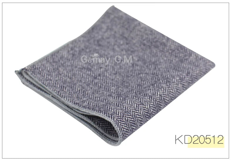 High Quality Hankerchief Scarves Business Suit Hankies Wool Casual Mens Pocket Square Solid Handkerchiefs For Wedding 23*23cm