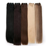 Straight Blonde Human Hair Weave Brazilian Remy Human Hair Weft Extensions 18-28" Highlight Ombre Human Hair Weft #613