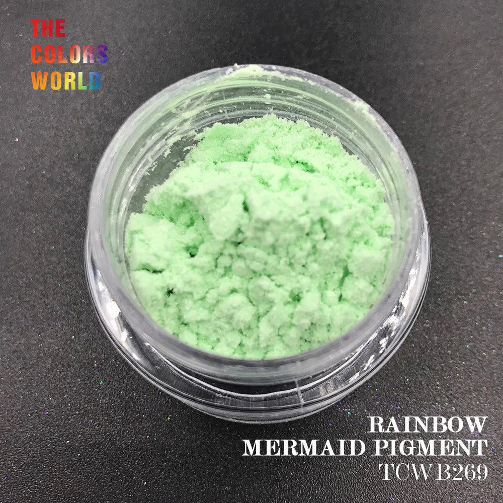 TCT-088 Mermaid  Rainbow Pigment Mirror Pigment Chrome Aurora Chameleon For Nail Art Decorations Makeup Facepaint Manual DIY