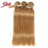 Sleek Honey Blonde 27 Color Mink Brazilian Natural Remy Straight Hair Weave Bundles 8 To 26 Inches Hair Extension