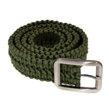 Tactical 550 Paracord Parachute Cord Waist Belt Survival Woven Belt Camping Hunting Hiking Survival Emergency With Metal Buckle