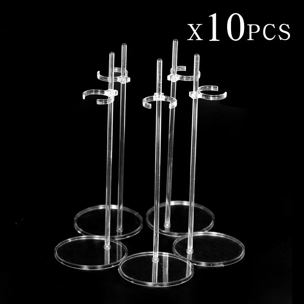 10 PCS Stands For 1/6 Dolls Transparent Support Barbie Stand 30cm Figure Display Holder High Quality Children Toys Accessories