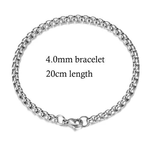 10pcs/lot 316 Stainless Steel Necklace and Bracelet Chain DIY Jewelry Findings Multi Sizes with Lobster Claw Clasps S-005*10