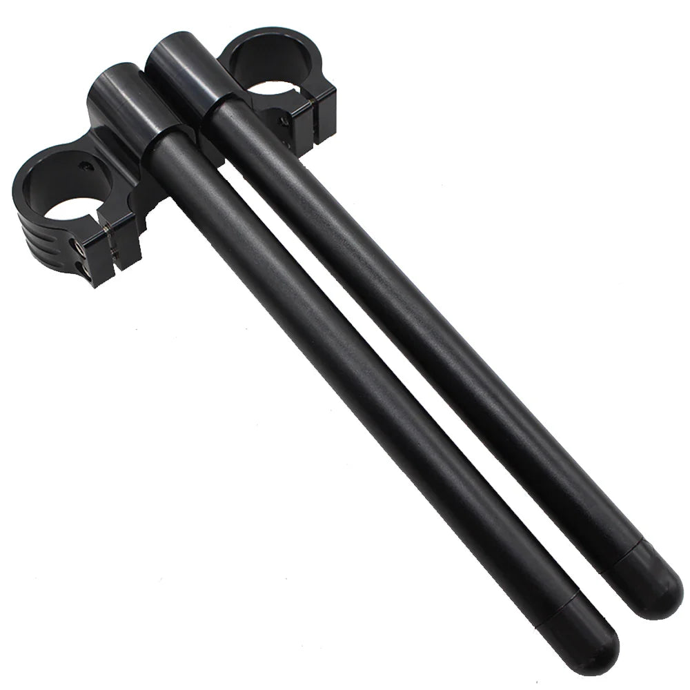 Riser Rised CNC Aluminum Motorcycle Handlebar Clip-Ons Fork Handle Bars Clip ons For Universal 7/8"22mm Handlebar Motorbike