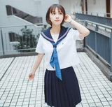 Japanese/Korean Sailor Suit Cosplay Costumes School Uniforms Cute Girls JK Student Clothing Top+Skirts LOLITA COSPLAY JKN2101