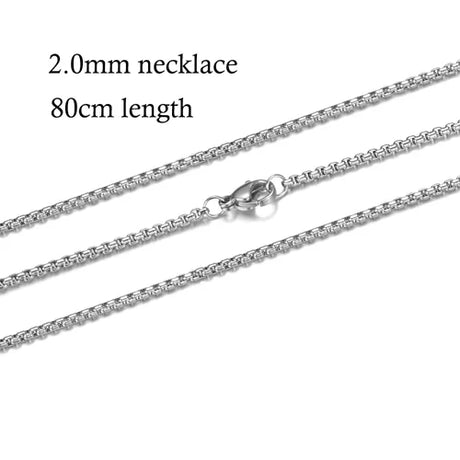 10pcs/lot 316 Stainless Steel Necklace and Bracelet Chain DIY Jewelry Findings Multi Sizes with Lobster Claw Clasps S-005*10