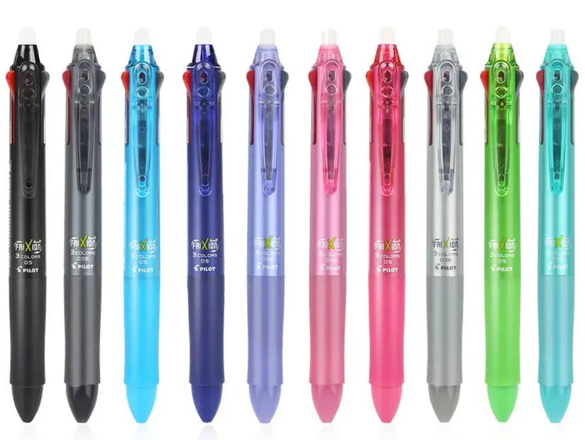 Pilot Frixion Pen 3 in 1 Erasable Gel Pen 3 Colors 0.5 mm LKFB-60EF 0.38 mm LKFB-60UF Pastel Colors Japan