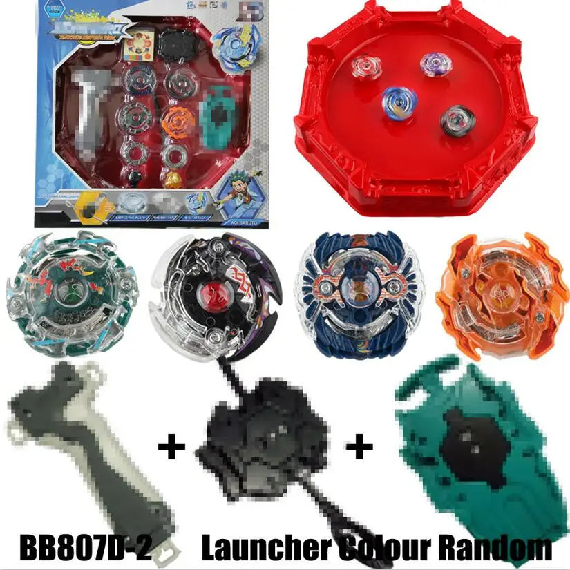 B-X TOUPIE BURST BEYBLADE 4pcs/Set Spinning Top 4D Set Arena Metal Fight Battle Fusion Classic Toys With For Kid