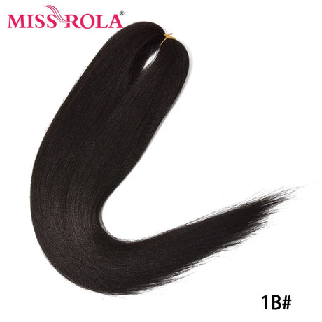 MISS ROLA Synthetic Kanekalon Hair Jumbo Braids 24 Inches100g Yaki Straight Hair Extension Pre Stretched Blonde Pink Wholesale