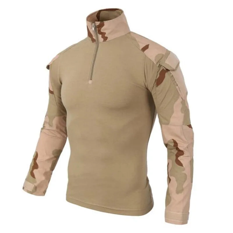 US Army Tactical Military Uniform Airsoft  Camouflage Combat-Proven Shirts Rapid Assault Long Sleeve Shirt Battle Strike