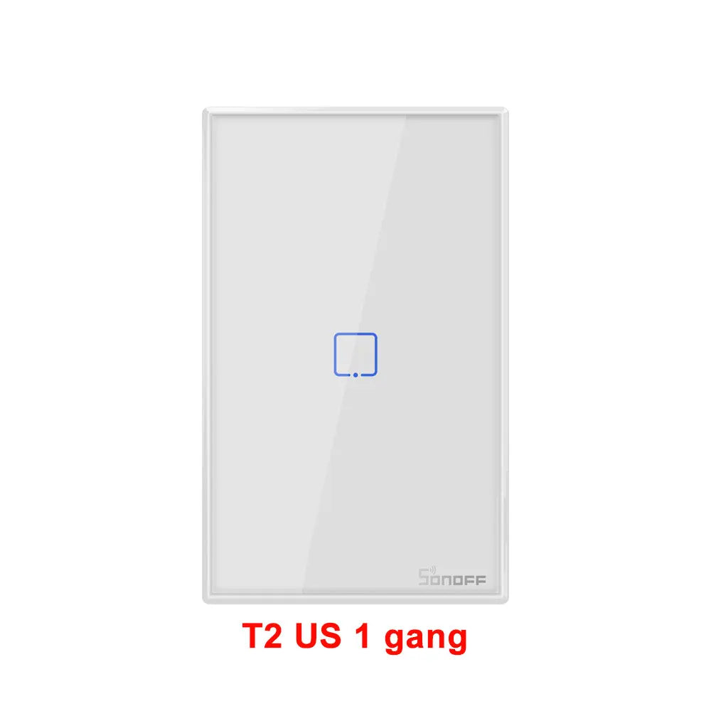 SONOFF TX US Wall Smart Switch 433Mhz RF Remote Control Wi-Fi Touch Switch via eWeLink APP Works With Alexa Google Home