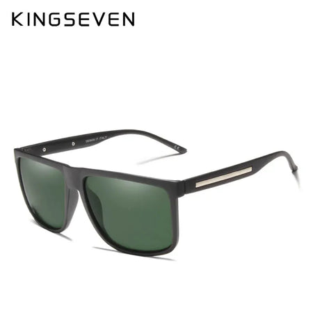 KINGSEVEN BRAND DESIGN Sunglasses Men Male Polarized Sunglasses Driving Vintage TR90 Square Frame Goggles Gafas UV400