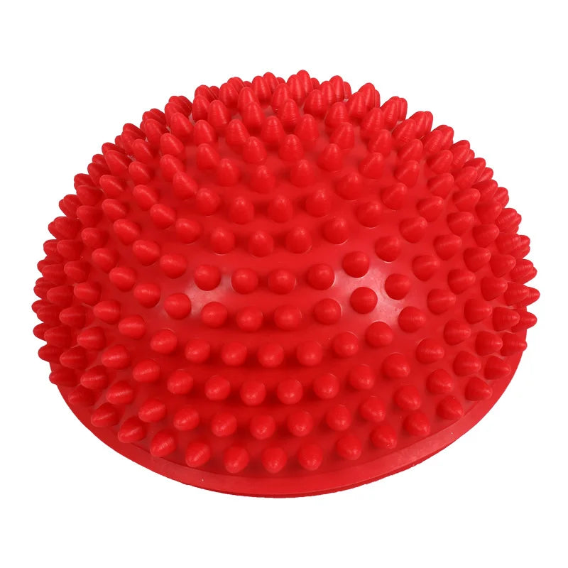 Yoga Half Ball Fitness Equipment Kids Elder Durian Massage Mat Exercise Balance Point Gym Yoga Pilates Ball Rubber