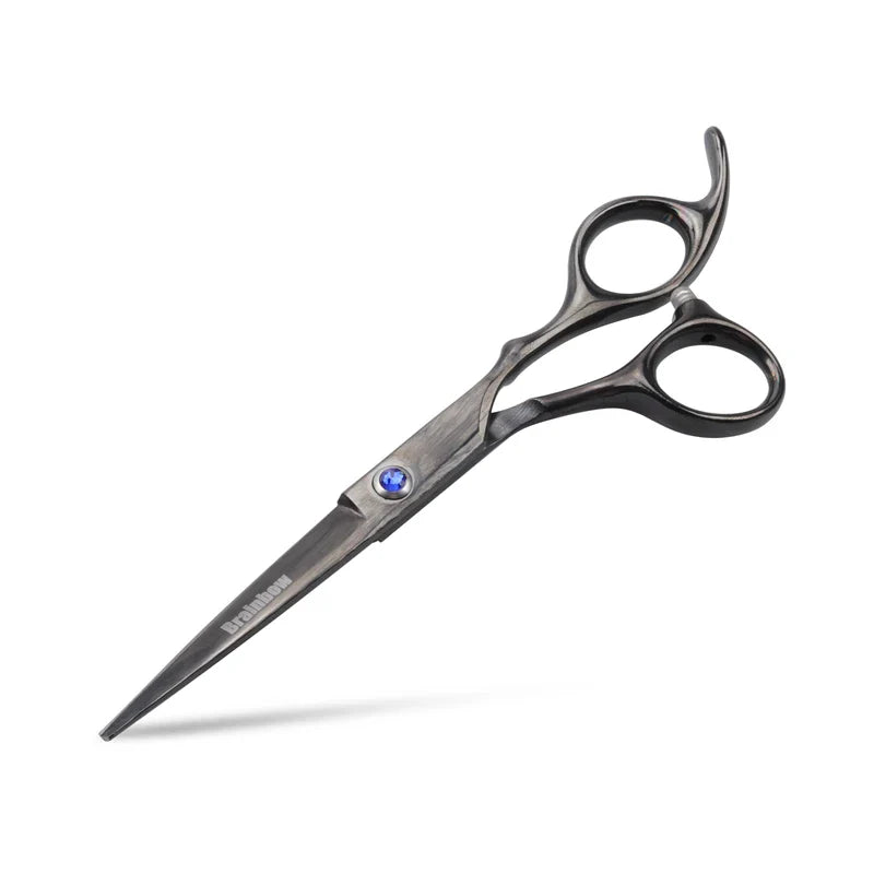 Brainbow 6''Hair Scissors Professional Barber Shop Hairdressing Styling Tool Regular Flat Blades Right-hand Hair Cutting Scissor