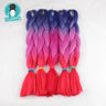 Luxury ForBraiding 3pcs bulk buy Henlon 24inch 60cm Folded Two Three Tone Color Ombre Braiding Synthetic Jumbo Braids